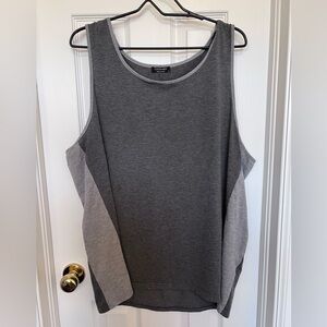 COOFANDY Men's Gray and Light Gray Tank Top